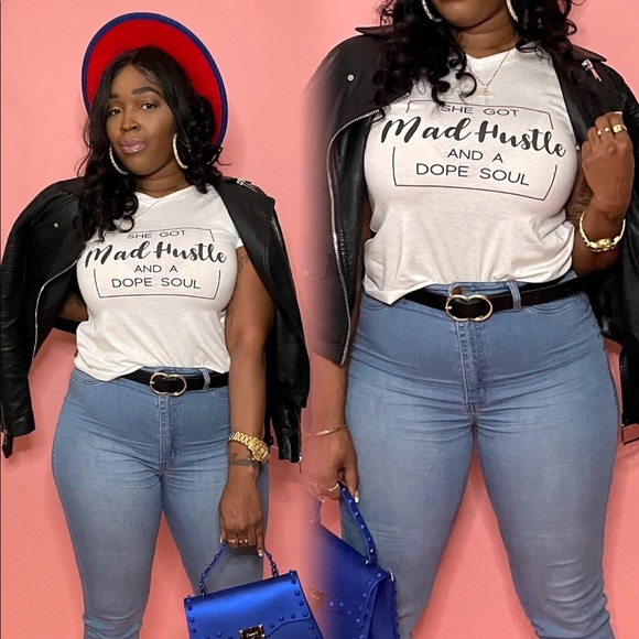 White Printed Lettering V Neck Short Sleeve Shirt - Picture 3 of 13